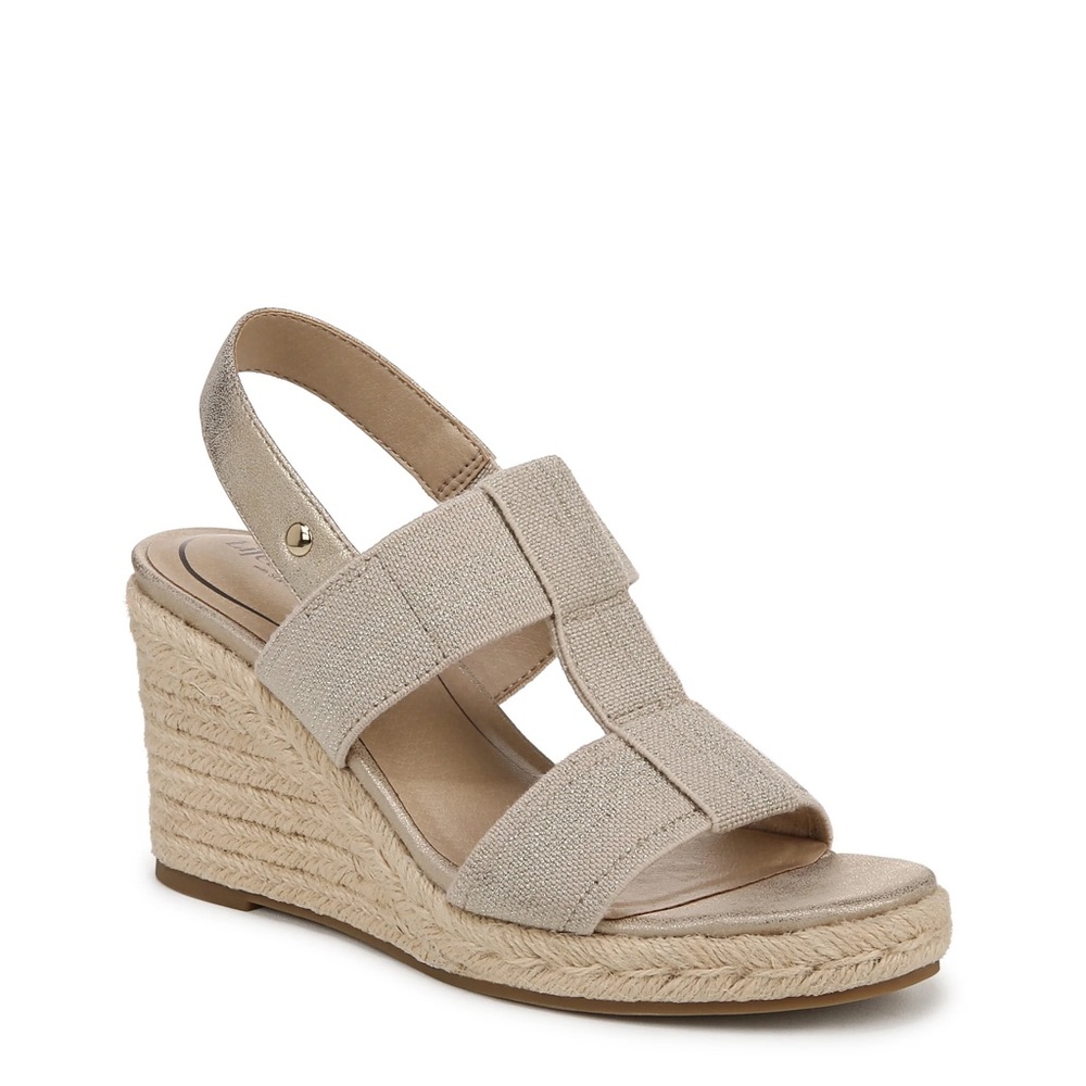 Women's Beige Wedge Sandals size 8.5